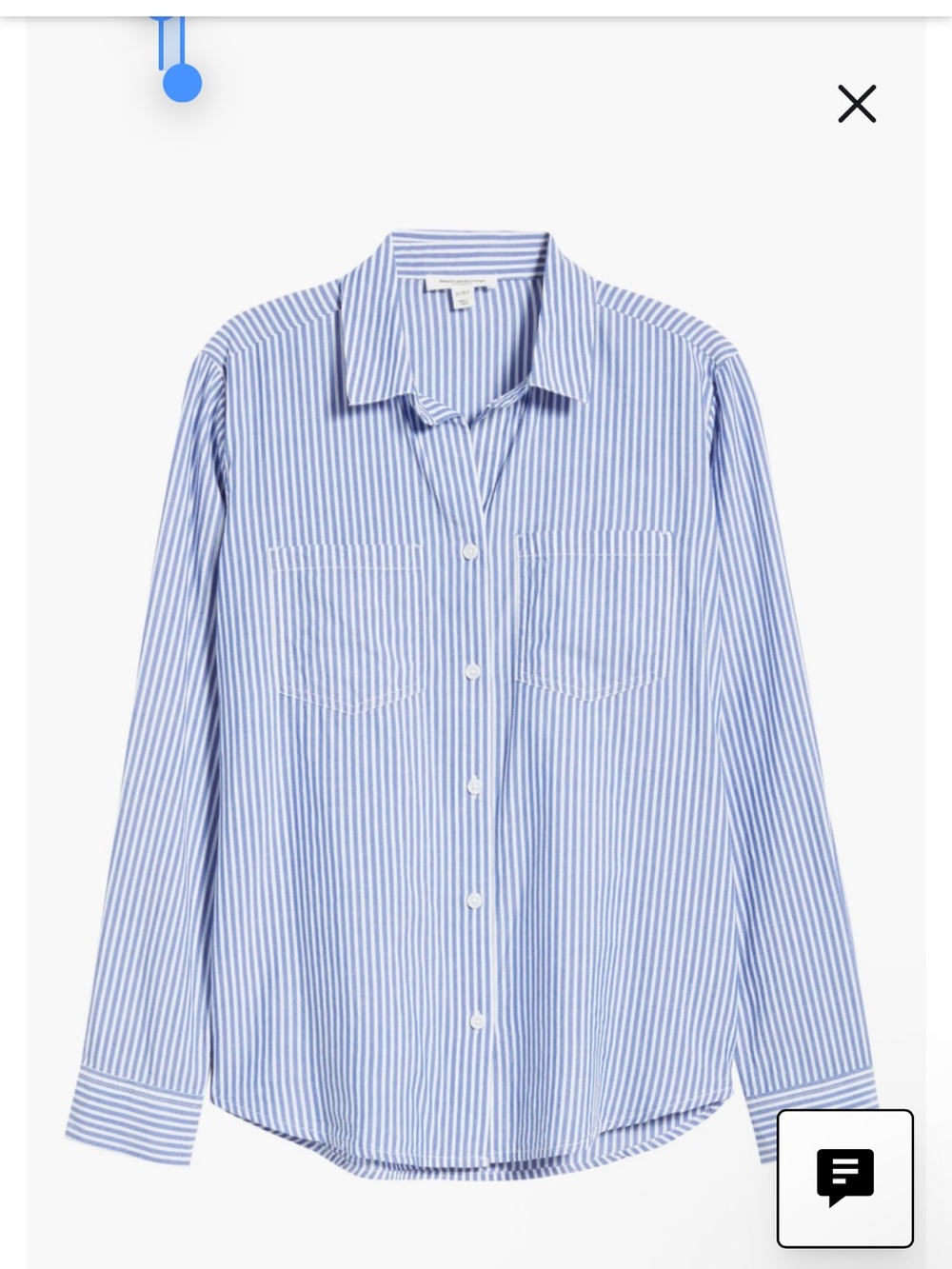 Classic Blue Stripe Button-Down Shirt